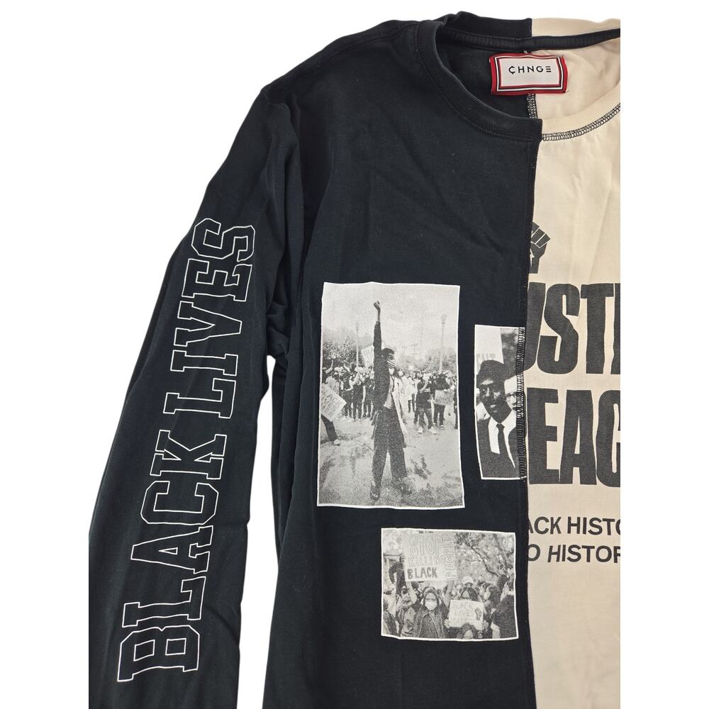 Chnge | Social Justice-Black Lives Matter-Long Sleeve Tee | Size XL - Picture 2 of 6